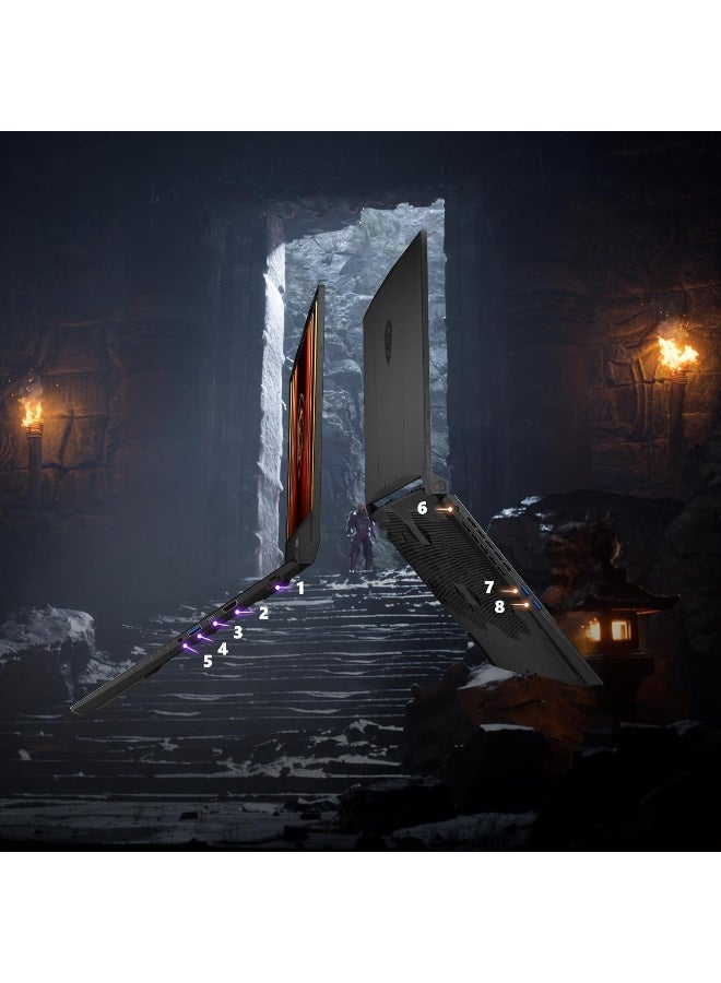 إم اس أي Katana 15 HX Gaming Laptop, Intel Core i7-14650HX, 15.6 Inch 165Hz QHD , 16GB RAM, 1TB SSD, NVIDIA RTX 5070 8GB, Win 11  Pro, English,   Black + Life Time Office 2024 english Black - Image 3