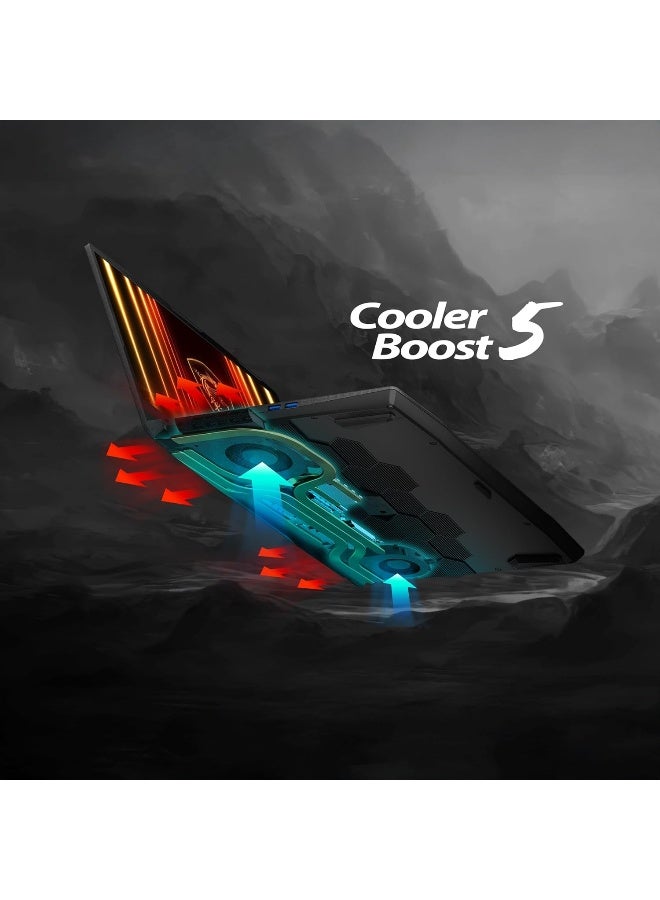 إم اس أي Katana 15 HX Gaming Laptop, Intel Core i7-14650HX, 15.6 Inch 165Hz QHD , 16GB RAM, 1TB SSD, NVIDIA RTX 5070 8GB, Win 11  Pro, English,   Black + Life Time Office 2024 english Black - Image 5