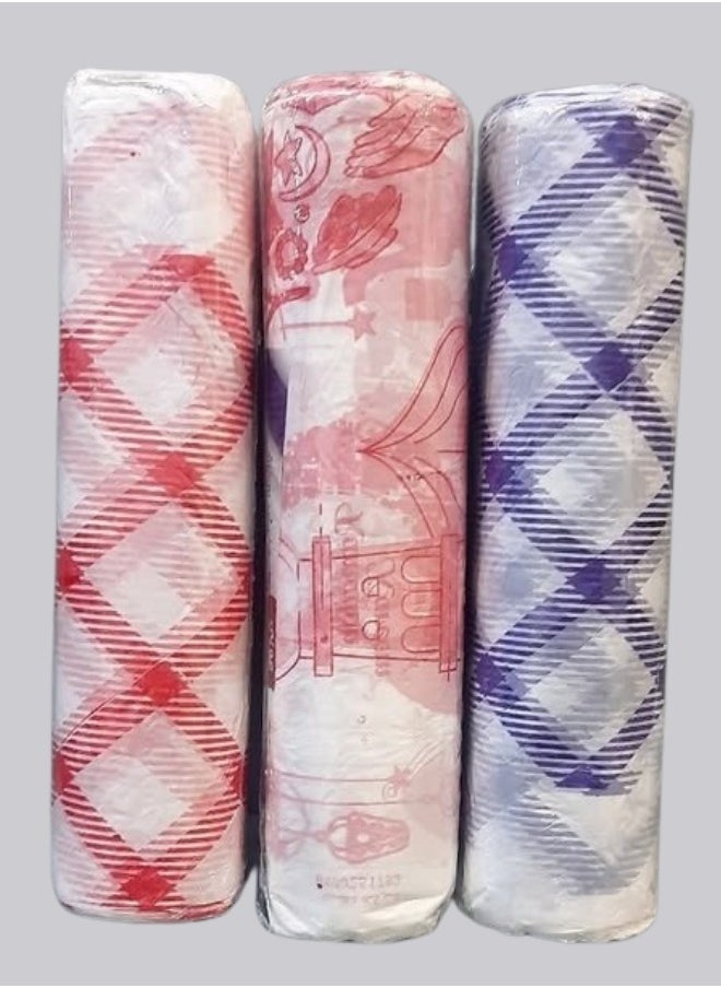 Generic - High-quality, multi-colored paper tablecloth - ideal for parties and events. Size: 100*100. Weight: 1 kg. - Image 1