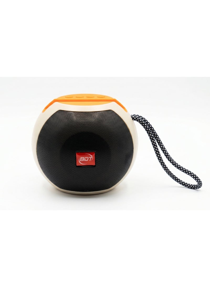 BDT مكبر صوت بلوتوث AN-P80 – 8 واط – صوت ستيريو – USB/TF/AUX – مدة تشغيل 6 ساعات – مدخل ميكروفون – مؤشر LED – محمول – بيج - Image 3