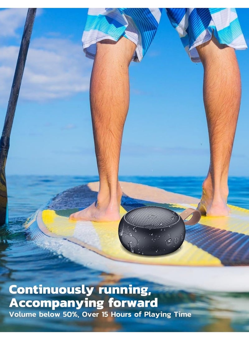 عام مكبر صوت بلوتوث، مكبر صوت صغير مقاوم للماء IPX7، بلوتوث لاسلكي مع صوت عالٍ، يدعم رعاية TF/ميكروفون مدمج - لحلقة تسلق، الشاطئ، التخييم، المشي لمسافات طويلة، حمام السباحة، هدية رائعة - Image 5