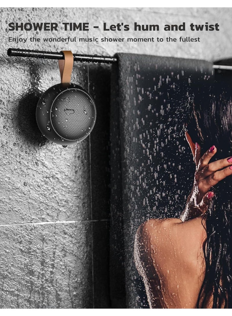 عام مكبر صوت بلوتوث، مكبر صوت صغير مقاوم للماء IPX7، بلوتوث لاسلكي مع صوت عالٍ، يدعم رعاية TF/ميكروفون مدمج - لحلقة تسلق، الشاطئ، التخييم، المشي لمسافات طويلة، حمام السباحة، هدية رائعة - Image 4