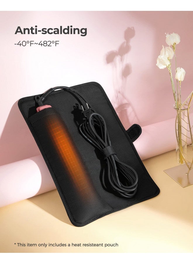 Wavytalk Flat Iron Heat Resistant Pouch, Hair Tools Bag for Travelling&Storage, Curling Iron Cover Bag Hot Hair Tools Storage Bag, Travel Case Cover Pouch for Hair Styling Tools - Image 1