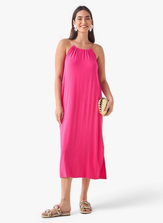 تواكستريمز فستان ميدي بحمالات ورقبة دائرية من تو إكستريمز - Image 2