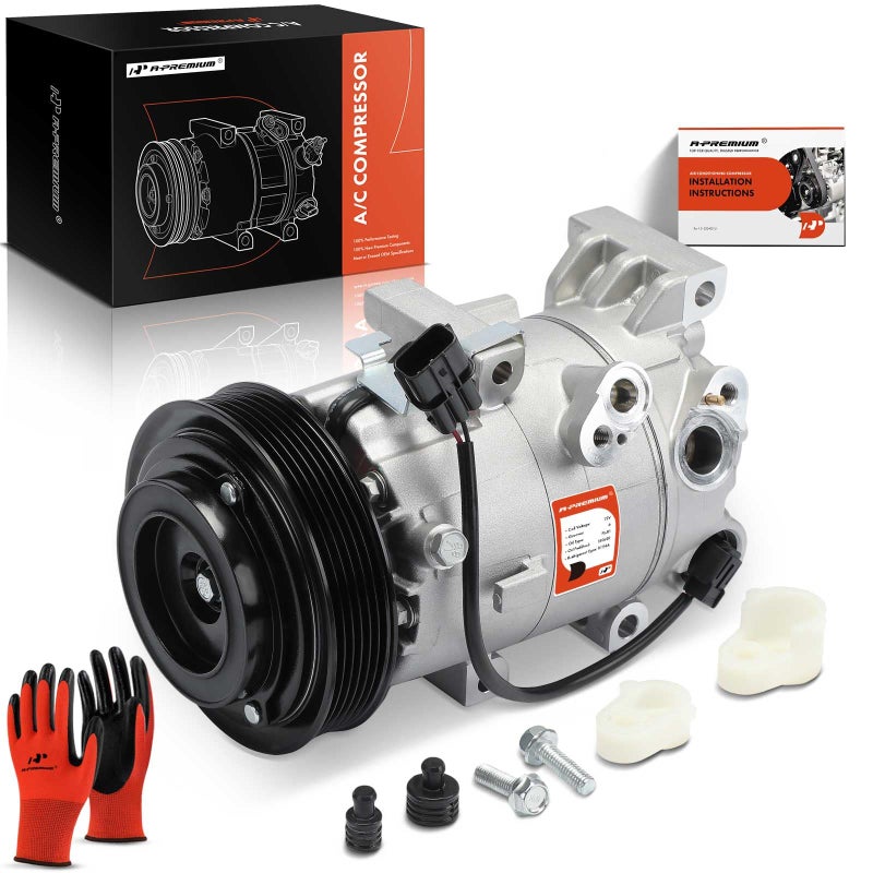 A-Premium AC Compressor with Clutch for Hyundai Accent & Kia Rio
