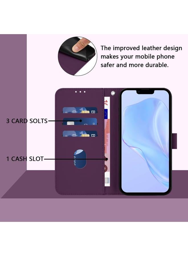 S-TOP Case For iPhone 12 / 12 Pro Skin Feel Solid Color Leather Phone Case with Lanyard - Image 4