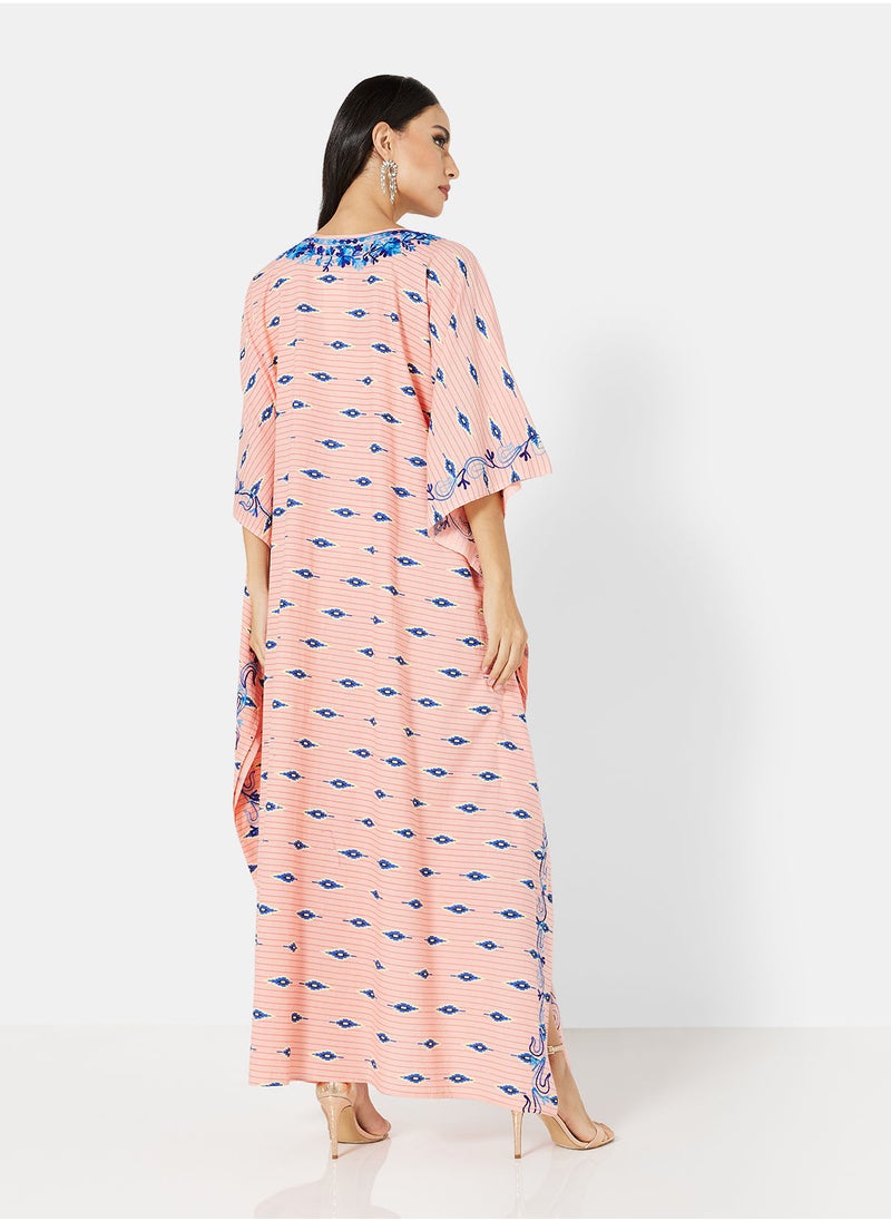 ARABIAN CLOSET EMBROIDERED KAFTAN  - Image 2