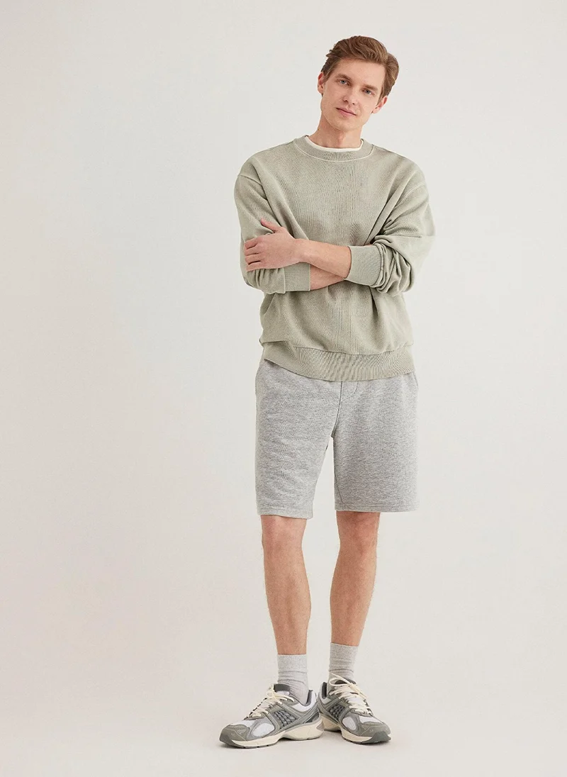 مافي Grey Basic Shorts