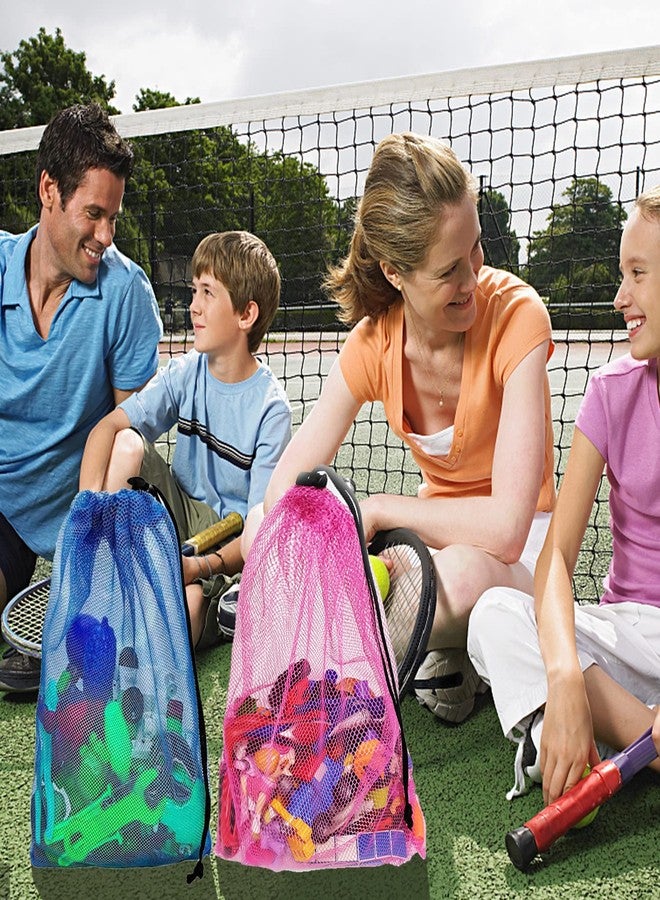 Visen 24 Colorful Mesh Drawstring Bags - Storage Mesh Stuff Sacks, Net Bags for Collecting Toys, Travel, Sports, Laundry, Gym - 11.8x17.7 Inches - Image 5