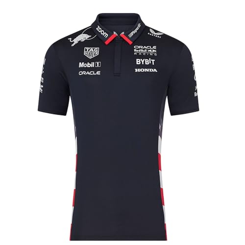 CASTORE قميص بولو خاص بفريق ريد بول ريسينغ F1 2024 للرجال من كاستور - كبير - أزرق داكن - Image 3