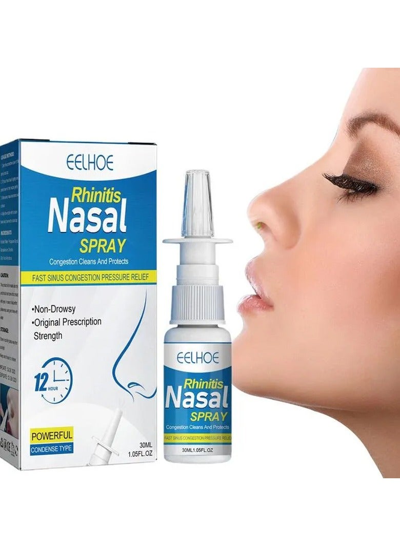 EELHOE Natural Herbal Rhinitis Nasal Spray Relieve Itching Runny Nose Congestion Sneezing Antibacterial Sinusitis Treatment Nose Drops - Image 2