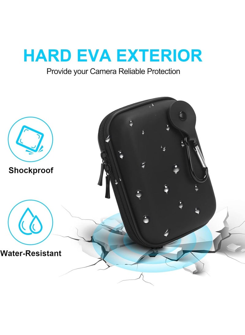 Lacdo Camera Case for Canon PowerShot G7 X Mark III/PowerShot G7 X Mark II 4K Vlogging Camera, Point and Shoot Vlogging Camera Bag Carrying Case, Mesh Pocket fits USB Cable, Batteries, Black+Gray - Image 3