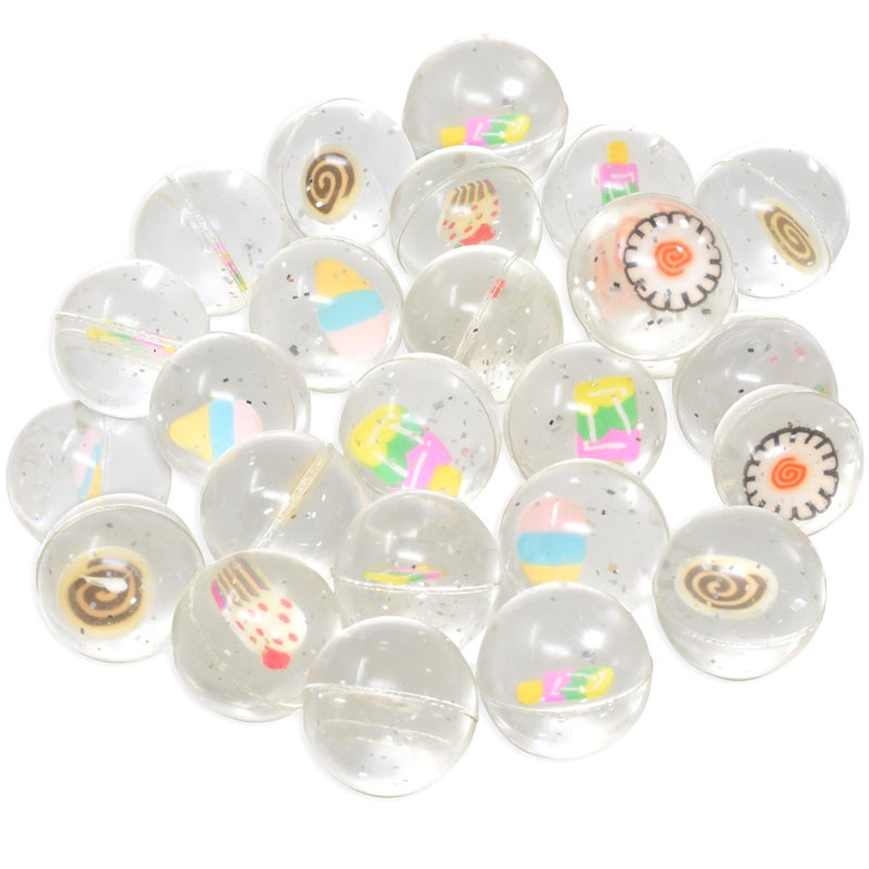 Kiddie Play 25 Bouncy Balls for Kids Party Favors Cake Bouncy Ball 27mm Superball Small Rubber Balls for Kids - Image 2