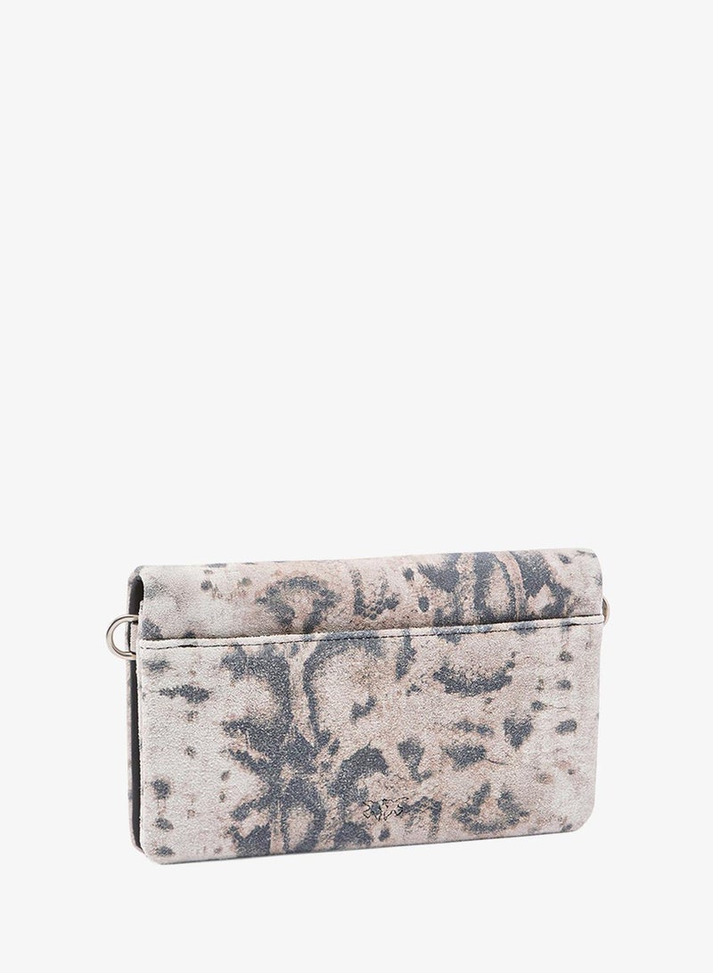 PINKO Love Bag Click Soft Mini crossbody in python-print suede - Image 3