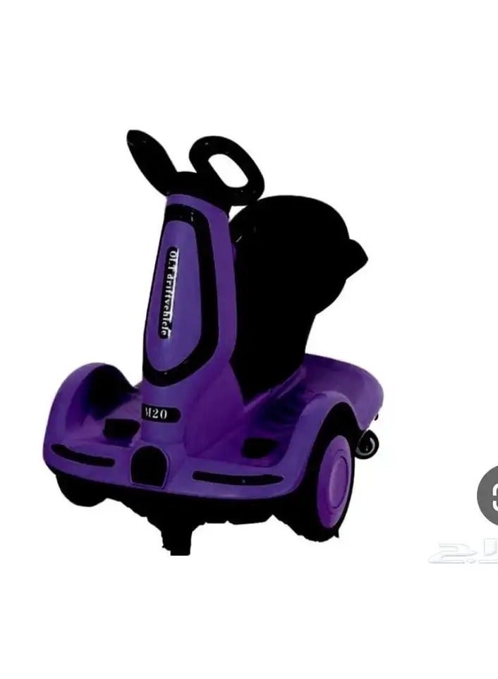 ريكسا سكوتر كهربائي للأطفال بأربع عجلات - محركان، أضواء LED وموسيقى - Image 1