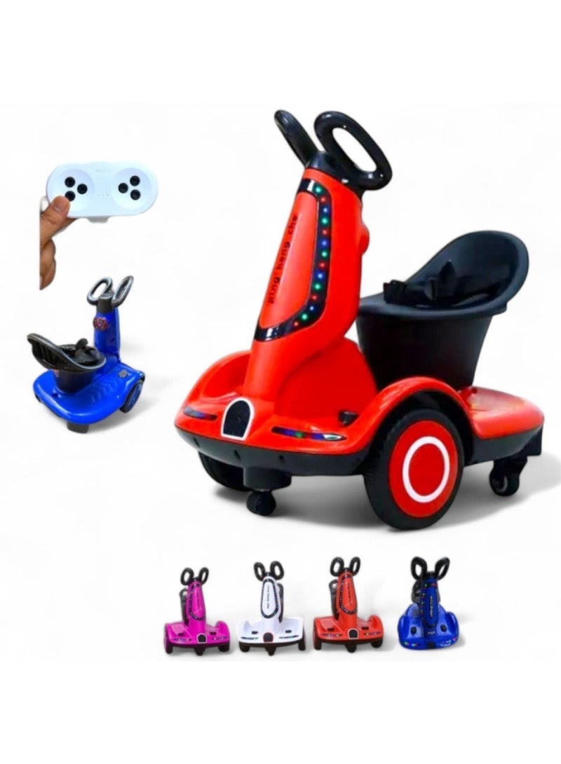 ريكسا سكوتر كهربائي للأطفال بأربع عجلات - محركان، أضواء LED وموسيقى - Image 1