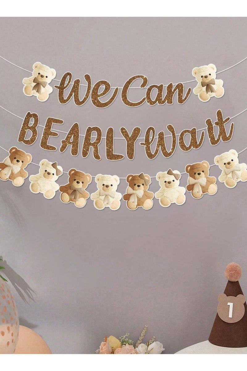Baby Gender Reveal Party Banner – Features a cute teddy bear design that adds a special touch to baby showers or gender reveal celebrations  - Image 5