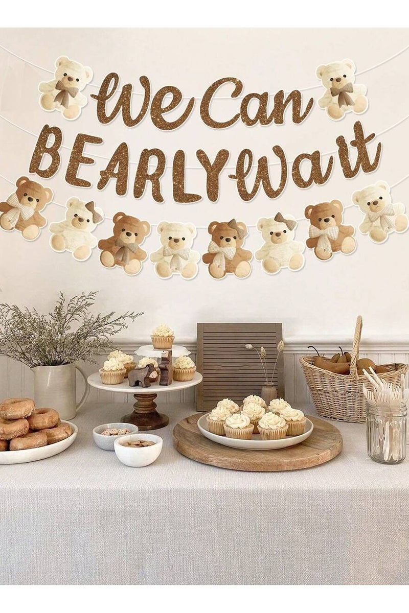 Baby Gender Reveal Party Banner – Features a cute teddy bear design that adds a special touch to baby showers or gender reveal celebrations  - Image 1