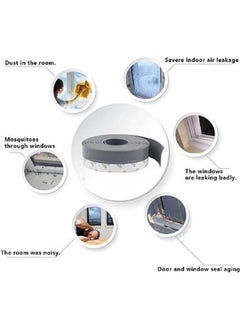 TEGRILO Weather Stripping Door Seal Silicone Door Bottom Seal Soundproof Weather Stripping Anti-Collision Adhesive Solid Seal Strip for Doors and Windows Gaps  - Image 4