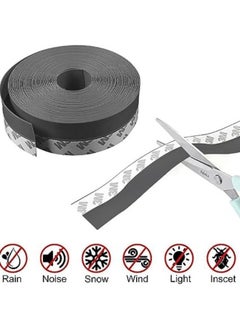 TEGRILO Weather Stripping Door Seal Silicone Door Bottom Seal Soundproof Weather Stripping Anti-Collision Adhesive Solid Seal Strip for Doors and Windows Gaps  - Image 5