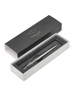 PARKER 1-Piece Jotter Ballpoint Pen Blue Ink Medium Tip Chrome Barrel  - Image 2
