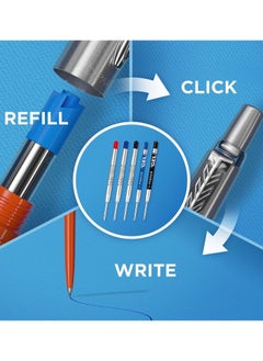 PARKER 1-Piece Jotter Ballpoint Pen Blue Ink Medium Tip Chrome Barrel  - Image 5