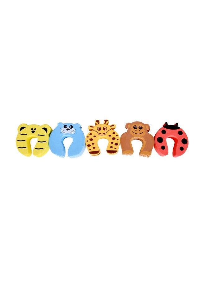 The Little Lookers - 2 Pc Multipurpose Finger Door;Closet Protector;Safety Finger Pinch;Guard;Stopper Accidental Door Lock Protection For Kids;Babies;Children (Lady Bird Pack Of 2) - Image 1
