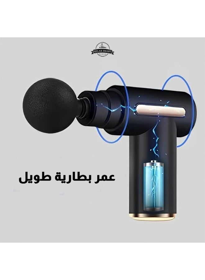 ريلاكس سمارت جهاز مساج صغير محمول – مسدس تدليك للأنسجة العميقة مع 6 سرعات قابلة للتعديل، هادئ وخفيف لتخفيف آلام العضلات والظهر والرقبة - Image 2