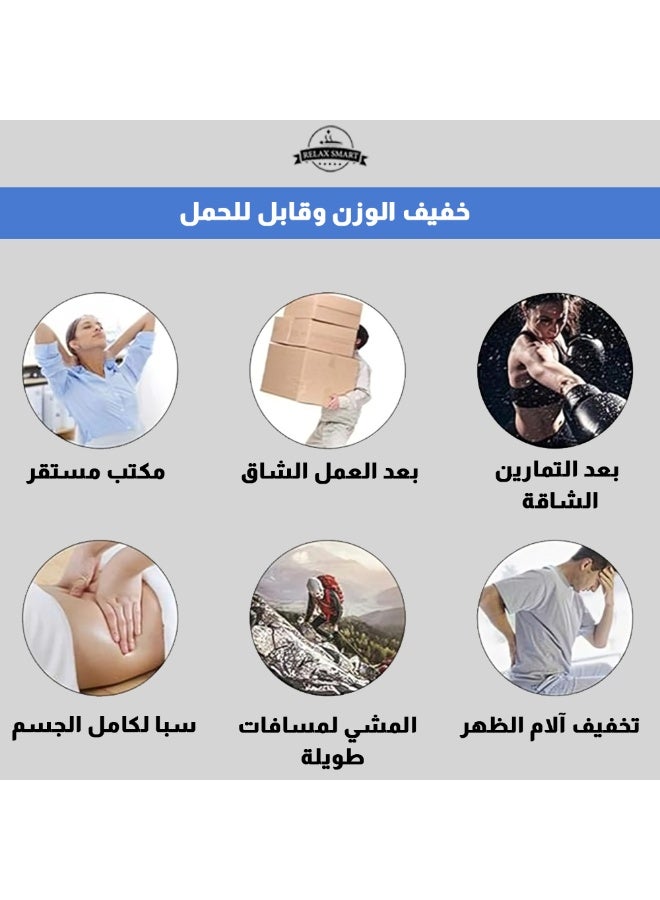 ريلاكس سمارت جهاز مساج صغير محمول – مسدس تدليك للأنسجة العميقة مع 6 سرعات قابلة للتعديل، هادئ وخفيف لتخفيف آلام العضلات والظهر والرقبة - Image 5