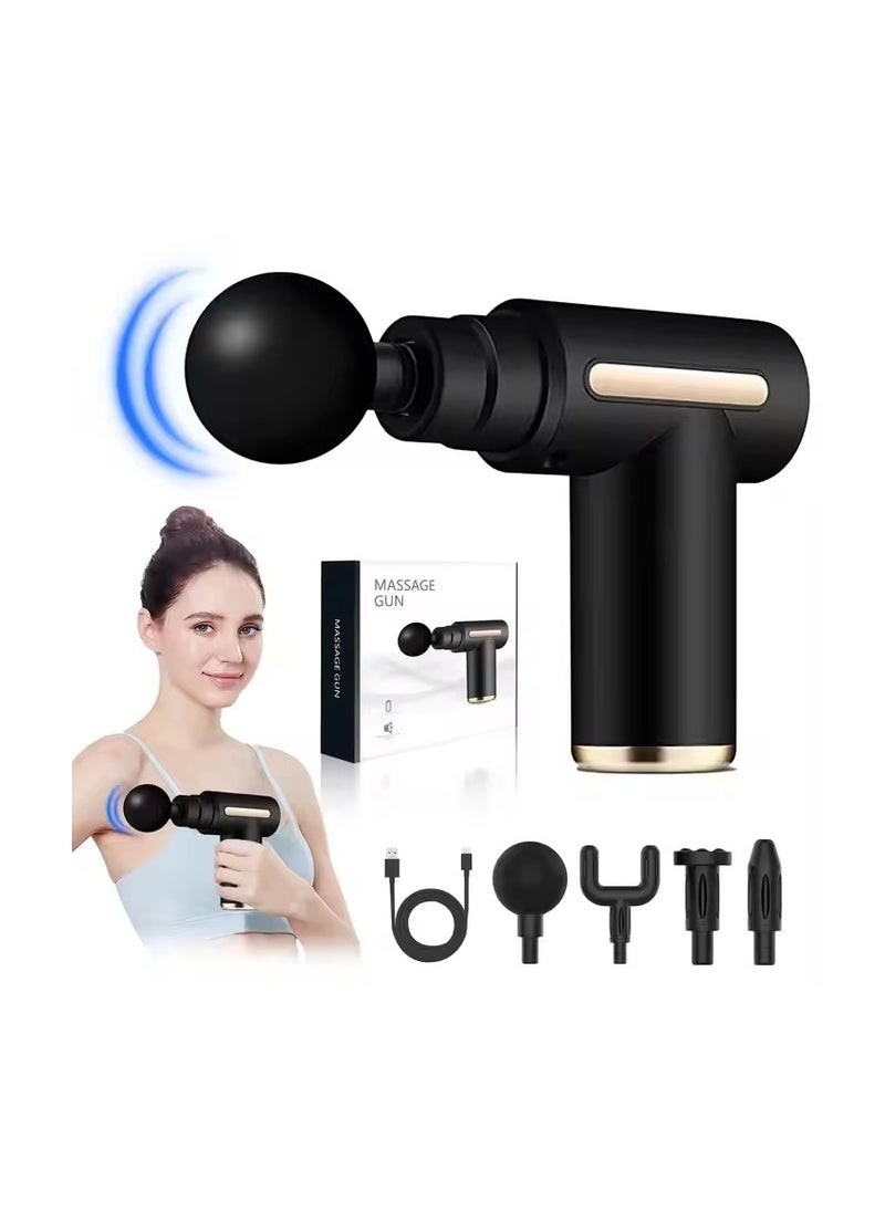 Relax Smart Mini Massage Gun Percussion Deep Tissues Muscle Massager Gun With 6 Speeds Massage Device Super Quiet Portable Electric Handheld Body Massager For Back Neck Pain Relief  - Image 1