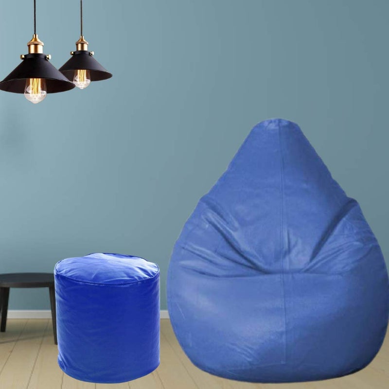 TRUE 2 F Royal Blue XL Bean Bag Cover Without Beans with Blue muddha - Image 1