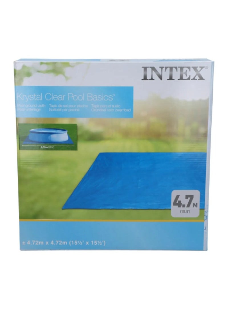 INTEX Pool Ground Cloth Blue 4.72 x 4.72m – Protective Pool Floor Mat - Image 2