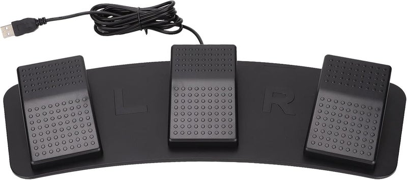 USB Triple Foot Switch Pedal, Multifunctional Ergonomic 3 Key Programmable Foot Switch Pedal for Gaming Factory Testing Transcription Media Control ((photoelectric)) - Image 1