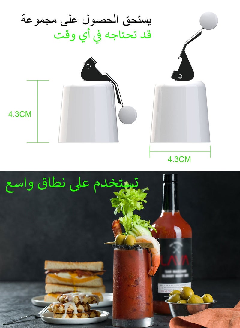 Syarme Bottle Stoppers, 2 Expandable Manual Beverage Stopper, Reusable Bottle Corks, Create Seals to Keep Beverages Fresh - Image 5