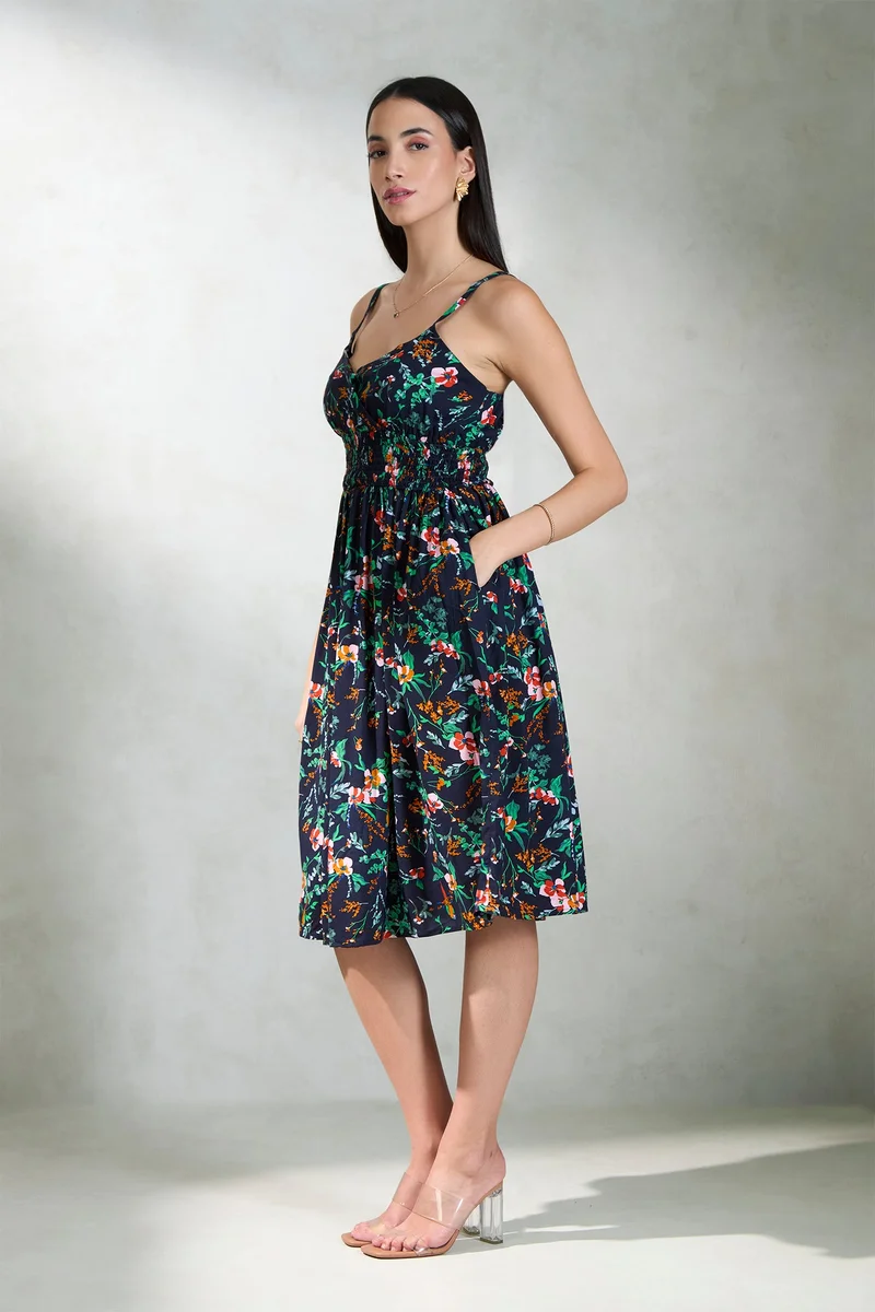 Virgio Floral Print Dress