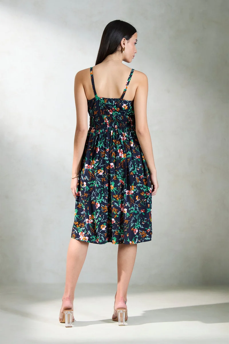 Virgio Floral Print Dress