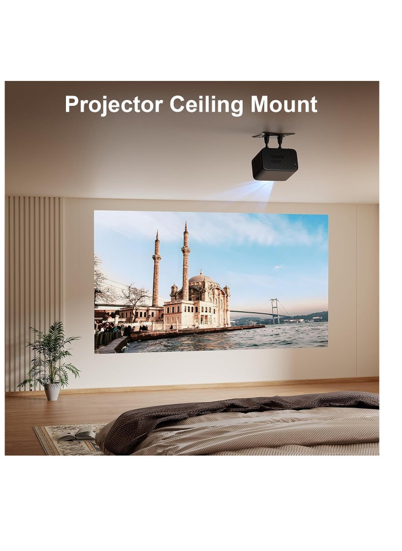 XuanPad - [Auto Focus & Android System] Smart Mini Projector with WiFi and Bluetooth, Projector 4K Support, 700 ANSI, Auto Keystone, 3D Stereo Sound Outdoor/Home Projector with 360°Adjustable Stand | XW3Z - Image 1