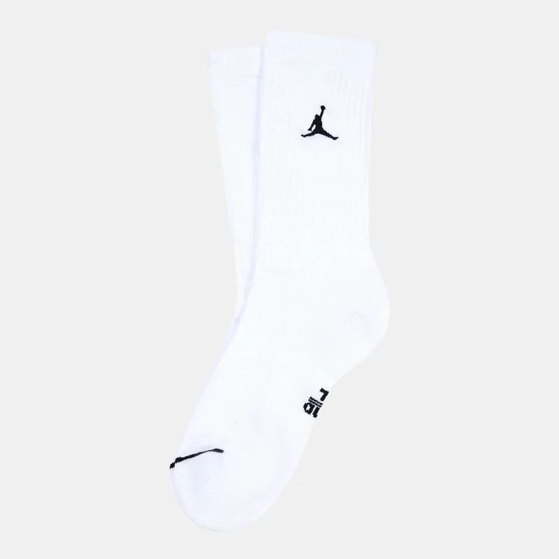 Jordan White Everyday Crew Socks (3 Pairs)  | Best Price UAE