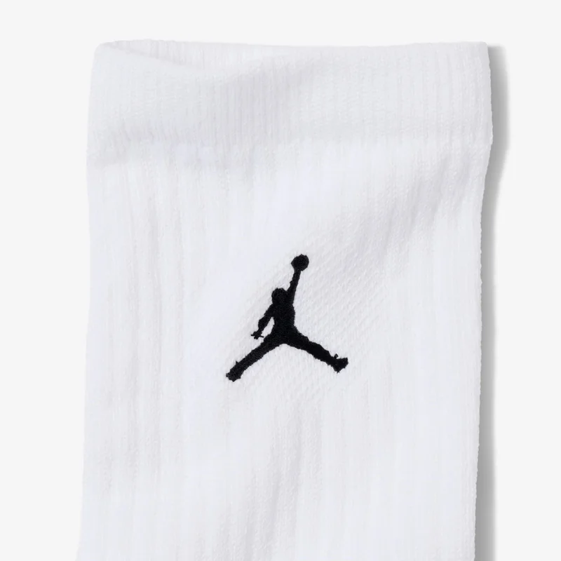 Jordan White Everyday Crew Socks (3 Pairs)  | Best Price UAE
