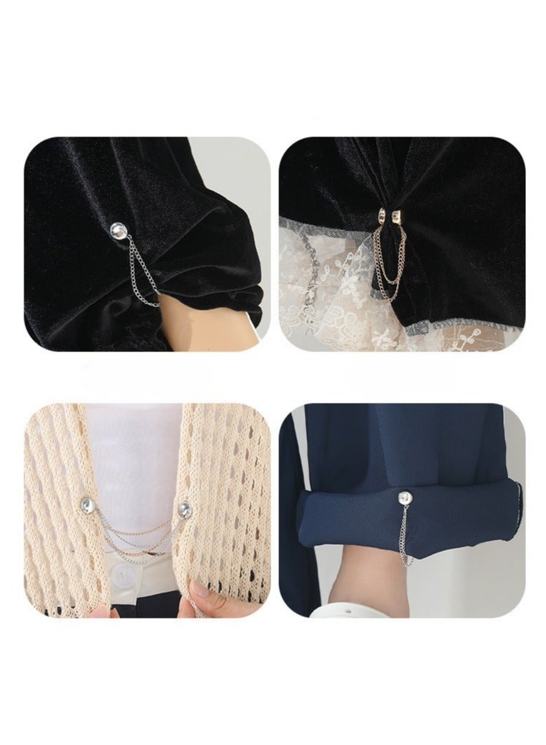 10 Pairs Magnetic Hijab Pins, Premium Strong Hijab Magnetic Pins, Strength Magnetic Hijab Pins Buttons Scarf and Hijab Magnets, Scarf Magnetic Hijab Pins Buttons Scarf Clips for Women, Magnetic Clip For Fixing Trouser Legs, Changing Trouser Legs, Shortening Cuffs, A magic Tool For Waist Zippers, And A Metal Leg Retraction Clip For Fixing  - Image 5