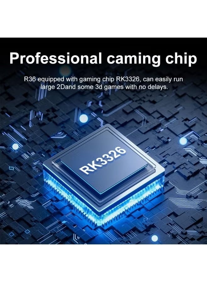 R36S Retro Handheld Game Console, 3.5 inch HD Display, Dual 3D Joysticks, 11 Emulator, Retro Handheld Video Game Console with 64GB 20000 Games, Portable Pocket Video Player Games For Boy And Girls Gift. (Purple) - Image 5