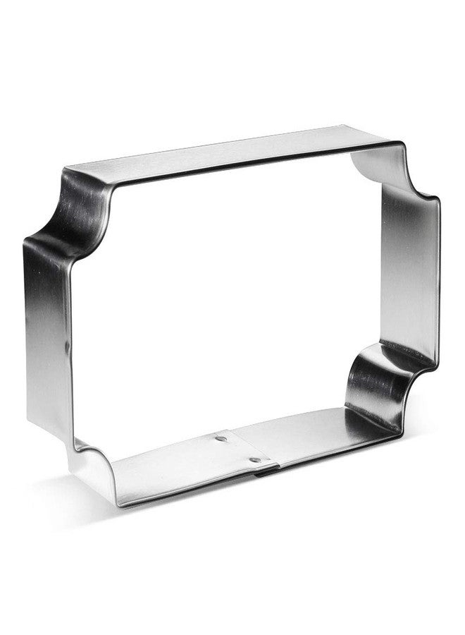 Foose Ticket Plaque Cookie Cutter 3.75 Inch - Made in the USA - Foose Cookie Cutters Tin Plated Steel Ticket Plaque Cookie Mold - Image 1