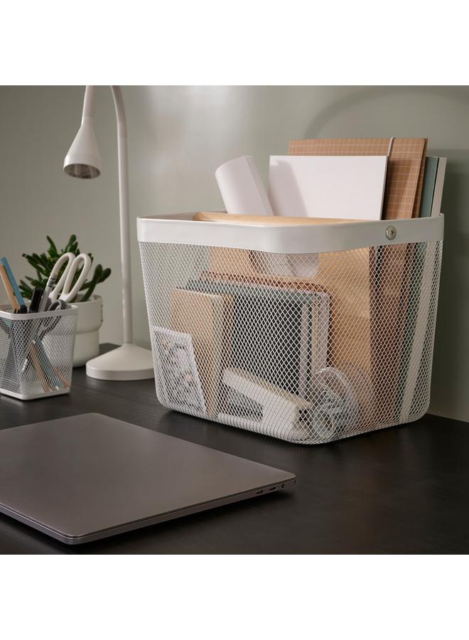 erorex Basket with compartments, white, 33x24x23 cm - Image 2