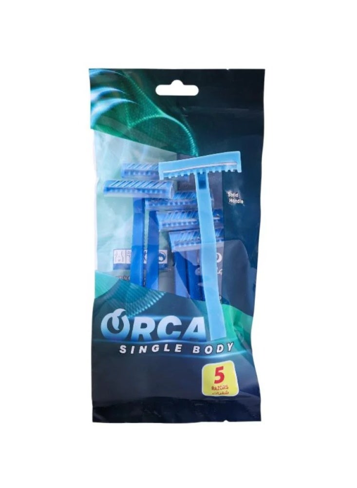 ORCA Single Body Razors for Men – 5 Razors - Image 2