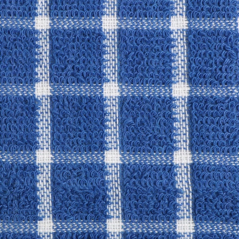 DII Basic Terry Collection Windowpane Dishcloth Set, 12x12, Blueberry, 6 Piece - Image 3