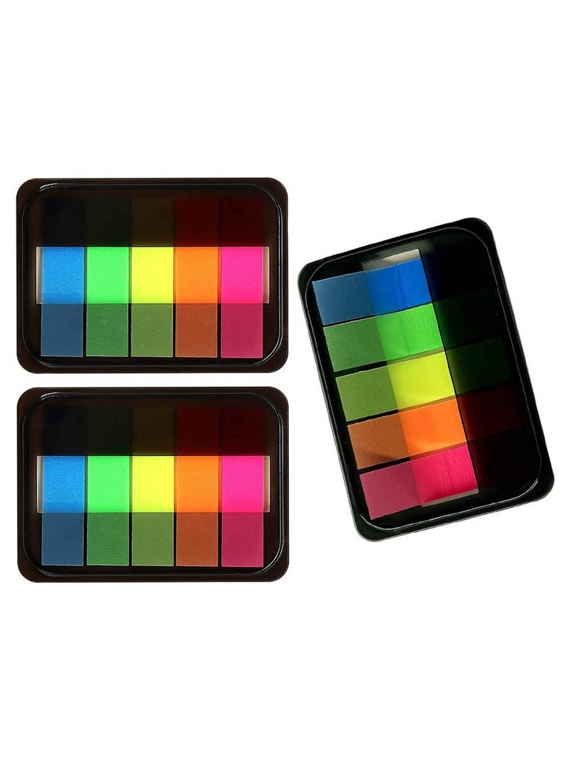 GNAFOTU 3 Boxes Sticky Index Tabs, Translucent Index Flags, Pop Up Index Tabs, Fluorescent Sticker Tabs Note for Annotating Books Page Marks Bookmarks Classify File - Image 1