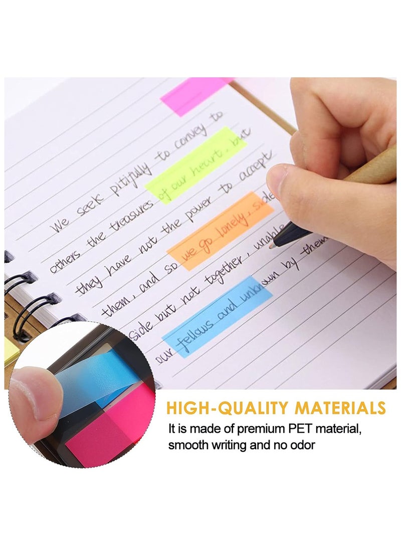 GNAFOTU 3 Boxes Sticky Index Tabs, Translucent Index Flags, Pop Up Index Tabs, Fluorescent Sticker Tabs Note for Annotating Books Page Marks Bookmarks Classify File - Image 4