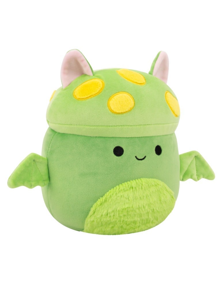 Squishmallows Plush Earling Neon Green Mushroom Bat with Fuzzy Belly Plush Toy â€“ 30 cm Soft Collectible Stuffed Animal - Image 2