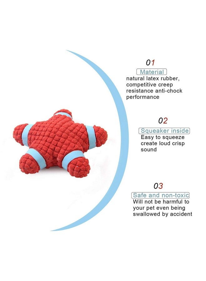 Combo Of 2 Rubber, Latex Cute Squeaky Rubber Star And Football Shape Toy For Puppy And Cat - Small - Image 4