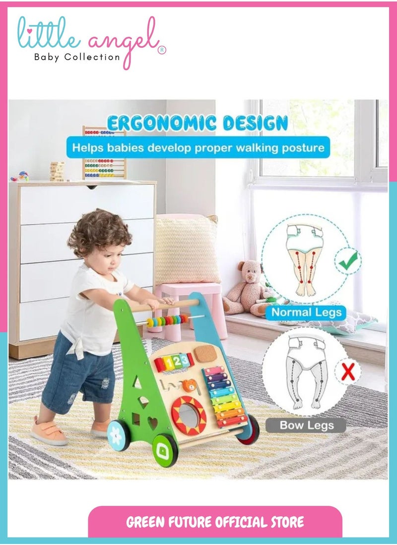 Wooden Baby Walker Montessori Baby Activity with Toy Educational Interactive Learning Push for Toddlers for 1 Year Old - pzsku/ZDF9E3C5C31485C41266CZ/45/_/1740644843/71db85a0-c34c-4fb8-b15b-dd9be42505de